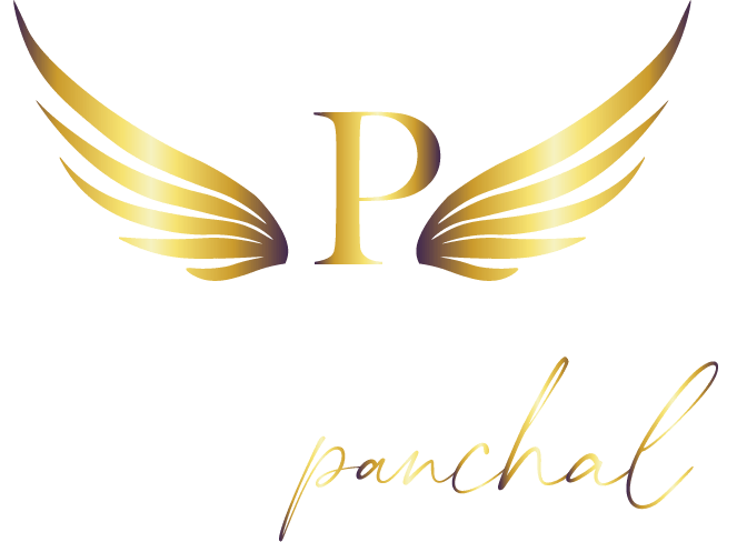 Logo vertical_gold and white